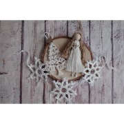 Zestaw ozdób z makramy 