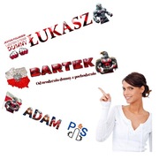 Tablica rejestracyjna lub mroźna pleksi, różne wymiary,Imienna + przyssawki