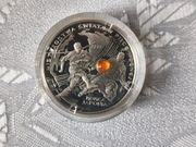 Moneta kolekcjonerska MŚ 10zł Korea/Japonia 2002