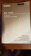 Instrukcja obsługi do amplituner Yamaha RX-V650