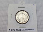 1 zł złoty 1993 Stan I menniczy (4)