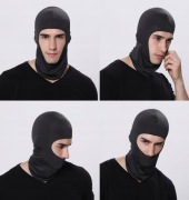 KOMINIARKA BALACLAVA LEKKA UNIWERSALNA CZARNA na motocykl kask