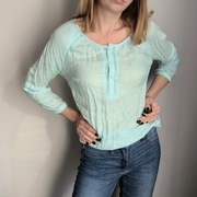 Błękitna bluzka damska ażur Reserved nowa