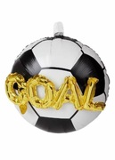 Duży balon na powietrze i hel piłka nożna gol chłopiec urodziny