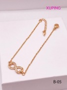 ZŁOTA BRANZOLETKA ZNAK NIESKOŃCZONOŚCI 18+3cm XUPING - STOP MEDYCZNY 18K