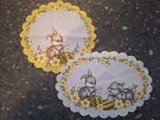 serwetki świąteczne 2szt  20x30 cm i śr. 24cm