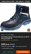 ATLAS Buty robocze Trzewiki skórzane SL 845 XP blue S3 SRC 44