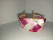 Bransoletka z koralików tkana ręcznie 