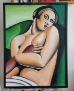 Obraz insp.T. Łempicką " Naga odwrócona"