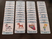 ONOMATOPEJE, karty dźwiękonaśladowcze, 40 szt.