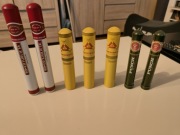 Tuby po cygarach Kuba Montecristo Romeo y Julieta Punch zestaw