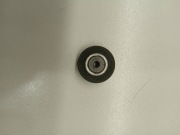 Rolka dociskowa do magnetofonu kasetowego, gumowa czarna.