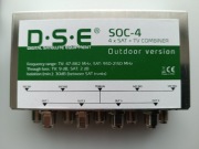 Multiswitch (Combiner) 5/4 SAT +TV zewnętrzny