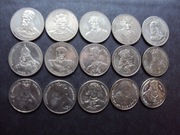 Zestaw monet PRL 15szt Królowie jak foto i opisie