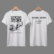 (LIMITOWANE) BIAŁY T-SHIRT DIVING STOVE - 2026