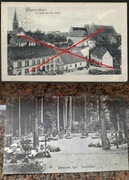 OLSZTYN Allenstein Kościół zamek + cmentarz wojenny zestaw 2 pocztówki