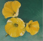 Dziki kwiat,przyroda,kwiaty,obraz olejny,