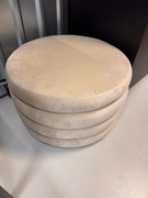 Pufa z aksamitu schowek nowa