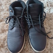 Czarne Ocieplane Botki(s.bardzo dobry.)r.41