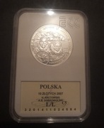 10 zł Arctowski i Dobrowolski 2007 Ag925 PR70