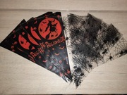 WORECZKI TOREBKI FOLIOWE NA SŁODYCZE HALLOWEEN 33 CM ZESTAW 21 SZT