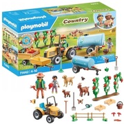 Klocki PLAYMOBIL 71442 Country Traktor z przyczepą i zbiornikiem na wodę