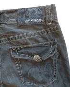 Mek USA Dnm a well traveled denim szare vintage y2k jeansy z  3334