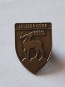 Herb miasta Jelenia Góra przypinka pin metaliczna odznaka wpinka
