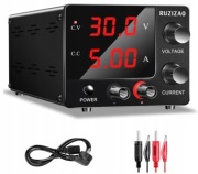 RUZIZAO 30V 5A Zasilanie Laboratoryjne Regulowane Stałe z Wyświetlaczem LED