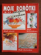 Moje robótki 3-4/1997 Haft krzyżykowy, płaski, Richelieu 