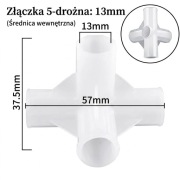 Łącznik 5-drożny do Szafy Tekstylnej – Średnica 13mm