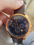 Zegarek męski Armani Exchange (A|X) | Chronograf | Złota koperta