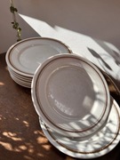 Talerzyki 8 sztuk zestaw talerz Lubiana PRL