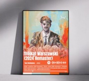 Plakat Taco Hemingway trójkąt warszawski remaster 2024 bez ramki a3