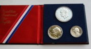 1976 proof silver set  S  1 1/2 dolar 25 cent mennicze zestaw srebro 