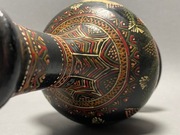 WAZON ANTYK TOCZONE DREWNO RĘCZNIE MALOWANE Vintage CEPELIA 1970's #538