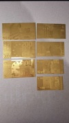 Ekskluzywny Zestaw 7 Złotych Banknotów EURO – Edycja Gold Edition