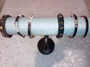 Bransoletka męska skórzana 