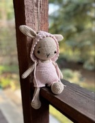 Zajączek zrobiony na szydełku crochet bunny