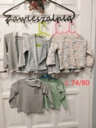 Zestaw paka 6 szt bluzy koszulki Lupilu bio bawełna 74/80