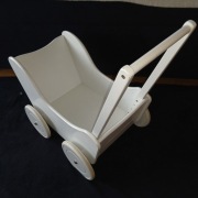 wózek dla lalek z pościelą/chodzik dla dziecka, drewniany - pallas sc