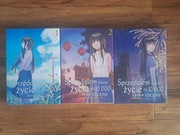 zestaw 3 książeczek manga "sprzedałem swoje życie " stan bdb