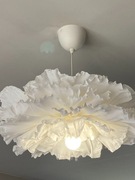 Lampa kwiat z włoskiej krepiny