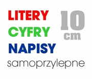 Litery, Cyfry i Napisy samoprzylepne wodoodporone!