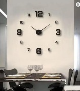 Nowoczesny Kreatywny Zegar ścienny 40 cm DIY bezramowy cichy nowoczesny