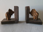 Przepiękne słonie - podpórki do książek - wyjątkowy dodatek !