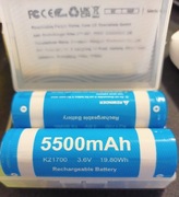2 x AKUMULATOR LITOWO-JONOWY K21700 3.6V 5500 mAh