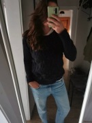 Granatowy sweter M/L Montego