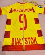 Koszulka meczowa Jagiellonia Białystok Maciej Makuszewski autografy
