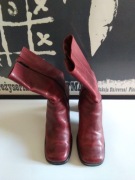 Bordowe Burgund Kozaki na słupku obcasie Stone Creek roz.38 bdb jakość